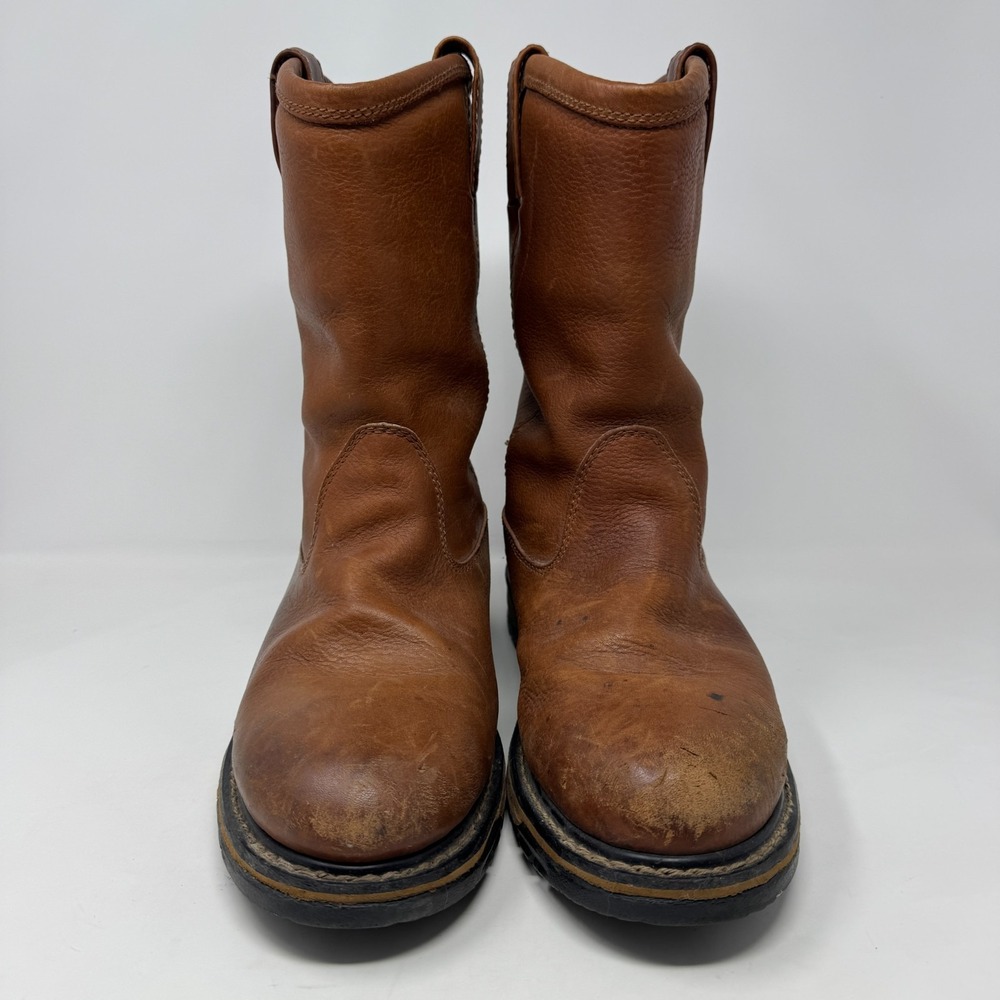 Rocky Wellington FQ0002785 Brown‎ Steel Toe Cowboy Western Work Boots Size 11 M - Picture 4 of 16